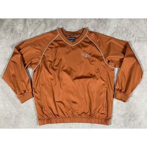 Footjoy‎ Jacket Mens XL Bronze Windbreaker Pullover Rain Jacket Golf Preppy